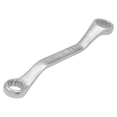 Ключ накидной, отогнутый на 45грд. короткий 14х15мм