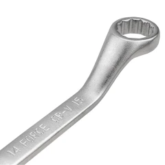 Ключ накидной, отогнутый на 45грд. короткий 14х15мм