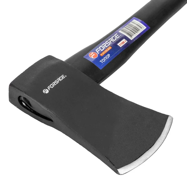 Топор с фиберглассовой ручкой и резиновой противоскользящей накладкой (1100г,L-690мм)