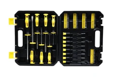 Набор инструментов 65 пр (отвертки,биты с битодержателем, отвертки ювелирные) в кейсе