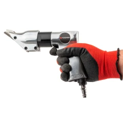 Пневмоножницы угловые (1800рез/мин, max толщина реза-1.2мм,потребление 114л/мин,6.3Bar,штуцер 1/4'')