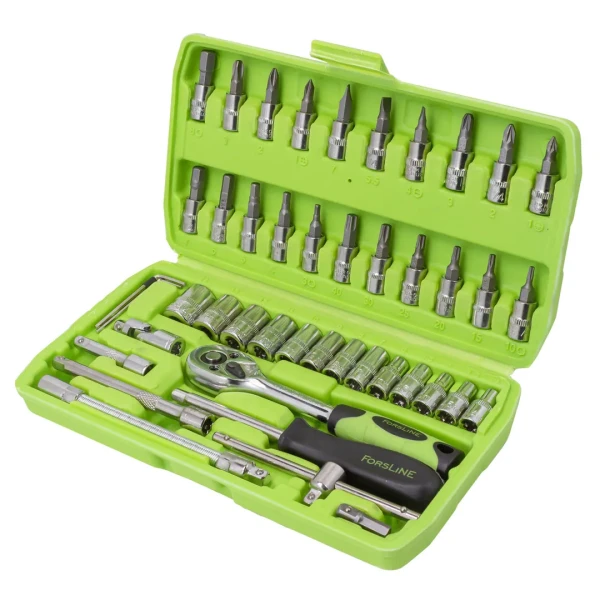 Набор инструментов 46пр. 1/4''(6гр.)