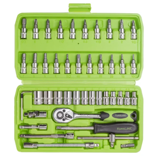 Набор инструментов 46пр. 1/4''(6гр.)