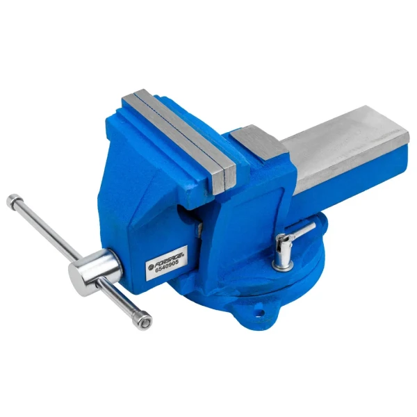 Тиски стальные усиленные поворотные с наковальней 5''-125мм