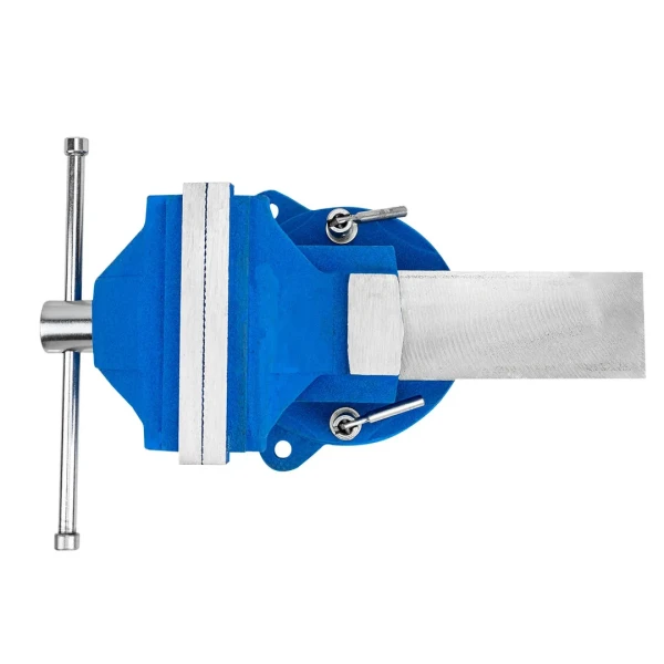 Тиски стальные усиленные поворотные с наковальней 5''-125мм