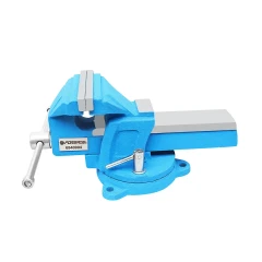 Тиски стальные усиленные поворотные с наковальней 3''-80мм