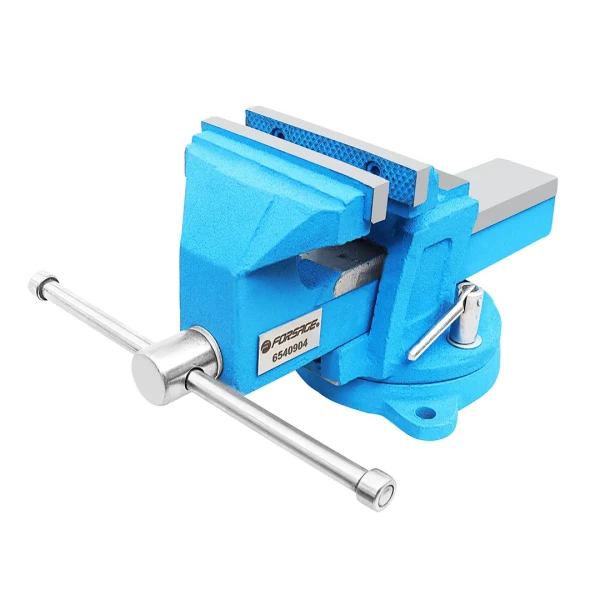 Тиски стальные усиленные поворотные с наковальней 3''-80мм