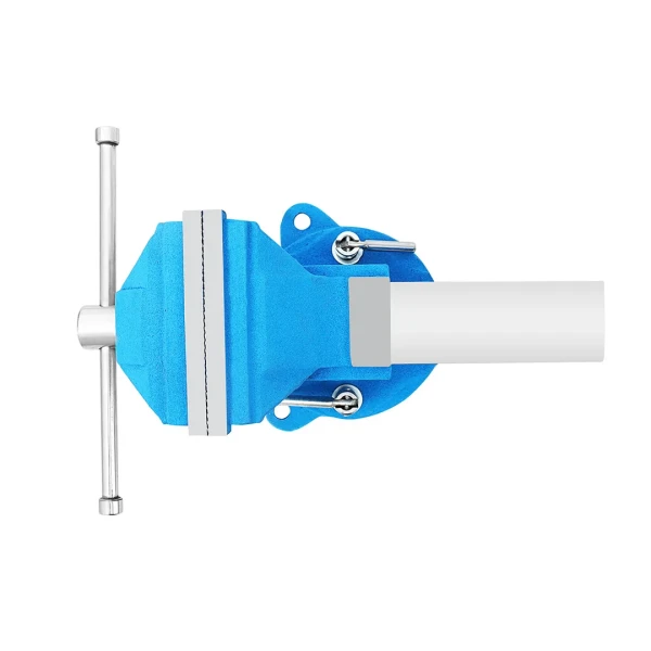 Тиски стальные усиленные поворотные с наковальней 3''-80мм