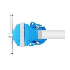 Тиски стальные усиленные поворотные с наковальней 3''-80мм