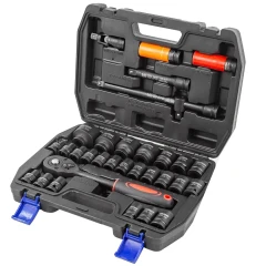 Набор инструментов ударных 32пр.1/2''( 6-гр: 8-32мм, 12гр: 10,12,14,15,17,19,36мм, Cr-Mo)