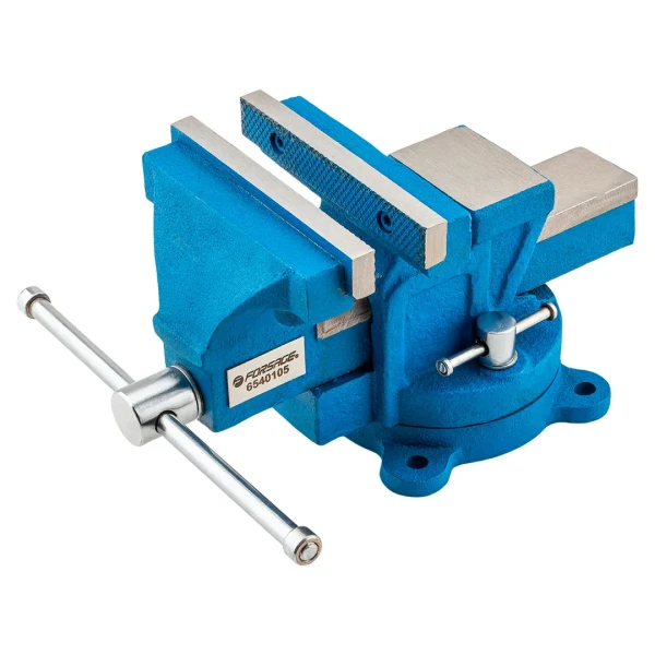 Тиски стальные поворотные с наковальней 5''-125мм
