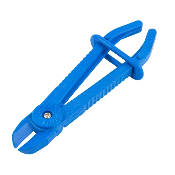 Зажим пластиковый для шлангов с фиксатором (L-155мм), на пластиковом держателе