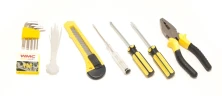 Набор инструментов 42пр(отвертки:РН2,SL5.5мм, плоскогубцы 145мм, ключи 6гр Г-обр:2-6мм,рулетка 1м, контролька,нож канц.,хомуты)в кейсе