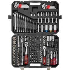 Набор инструментов 222 пр.1/4''3/8''1/2''(6-гр.)(4-32мм)