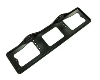 Рамка для номера АВ-001В с верхней подсветкой чёрная