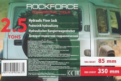 Домкрат подкатной гидравлический 2.5т (h min 85мм, h max 350мм) в кейсе
