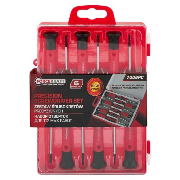 Отвертки для точных работ, набор 6пр.