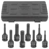 Набор головок-бит SPLINE ударных 8пр.,1/2''(M5, M6, M8, M10, M12, M14, M16, M18), в кейсе