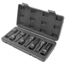 Набор головок-бит SPLINE ударных 8пр.,1/2''(M5, M6, M8, M10, M12, M14, M16, M18), в кейсе