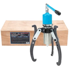 Съемник двух-трехлапый переставной гидравлический 30т(Ø захвата:150-400мм,мах. глубина захвата-220мм,ход штока-70мм)