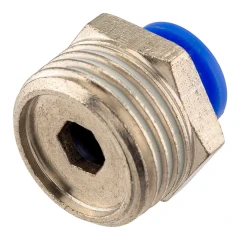 Фитинг для пластиковых трубок 8мм с наружной резьбой 1/2''