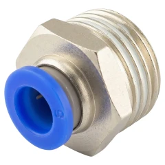 Фитинг для пластиковых трубок 8мм с наружной резьбой 1/2''