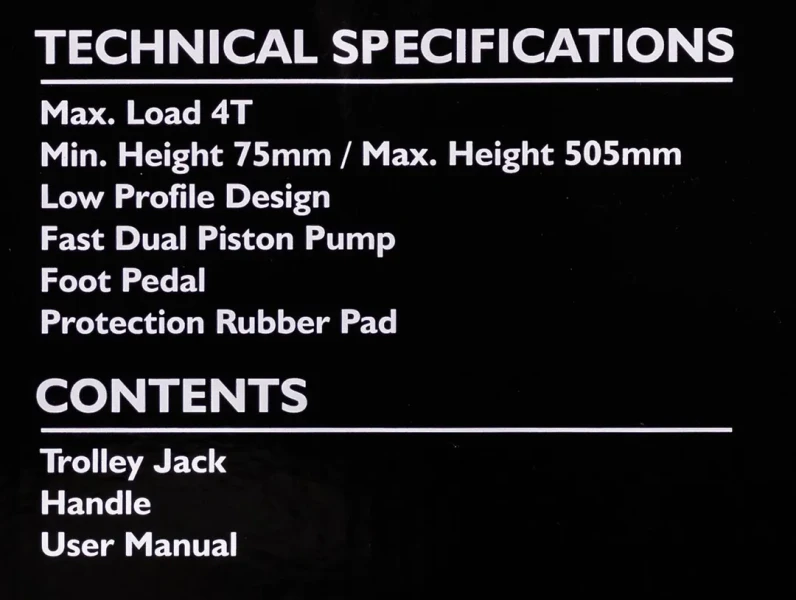 Домкрат подкатной гидравлический 4т