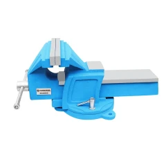 Тиски стальные усиленные поворотные с наковальней 6''-150мм