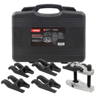 Съемник шаровых опор в комплекте со сменными ''губками''(размер зева: 20, 22, 24, 27, 30мм) 6пр, в кейсе