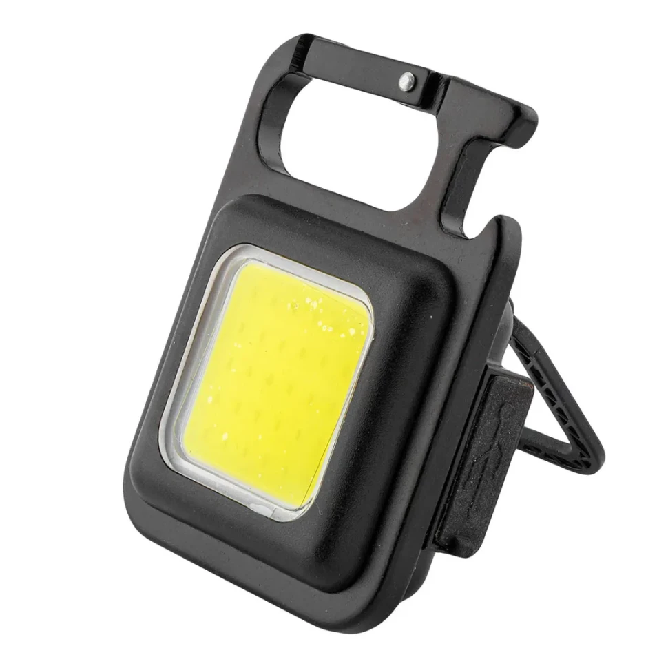 Светильник светодиодный переносной с магнитом и карабином(3 режима,6W CUB,500 mAh,usb провод для зарядки)