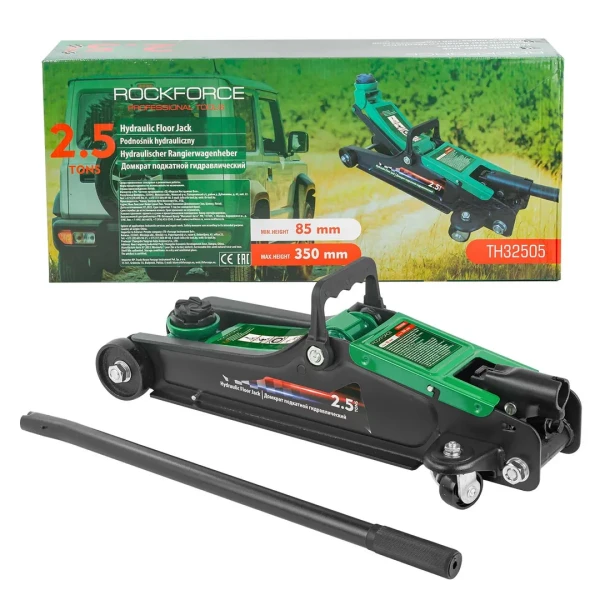 Домкрат подкатной гидравлический 2.5т (h min 85мм, h max 350мм)