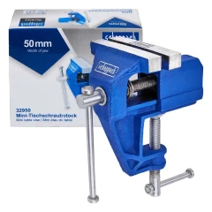 Тиски настольные мини (ширина губ - 50мм, захват-30мм, крепление ''струбцина'')