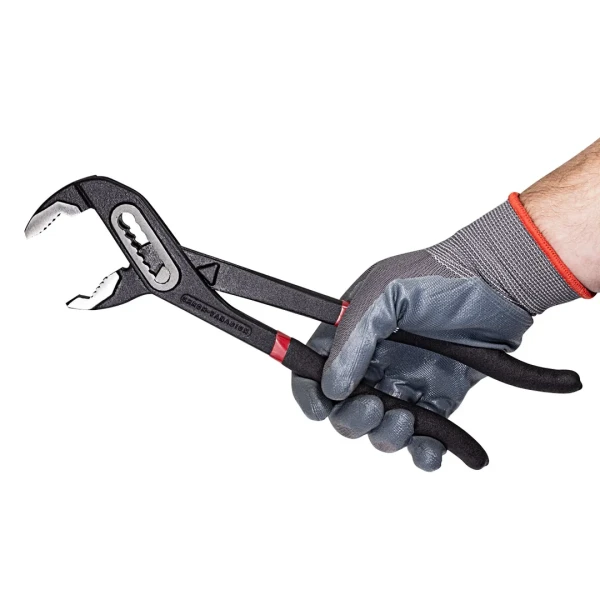 Пассатижи переставные сантехнические Cr-V 12''-300мм, на пластиковом держателе