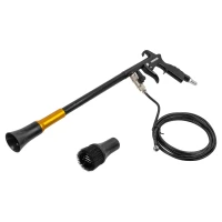 Пистолет пневматический ''Tornado'' для химчистки салона а/м со шлангом подачи моющего средства (4000-10000об/мин, расход воздуха 400 л/мин,6-9.6 бар)