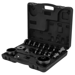 Набор инструментов для замены ступичных подшипников 23пр.(оправки 50,55,60,64,67,70,72,74,75,78,82,84,88мм, втулки 76,86,92,101мм), в кейсе