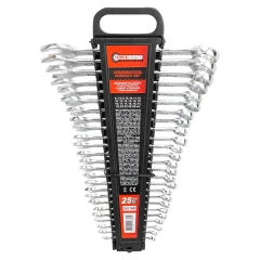 Набор ключей комбинированных 25пр. (6-19, 21, 22, 24, 27, 30, 32мм) в пластиковом держателе