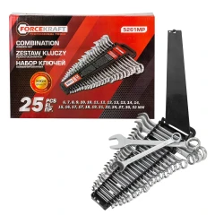 Набор ключей комбинированных 25пр. (6-19, 21, 22, 24, 27, 30, 32мм) в пластиковом держателе