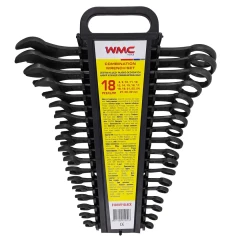 Набор ключей комбинированных 18пр. (8-19, 21, 22, 24, 27, 30, 32мм),в пластиковом держателе