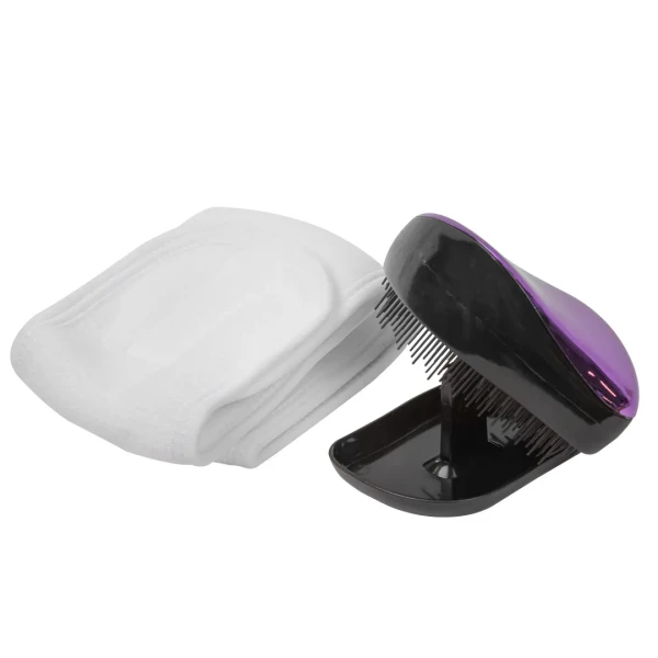 Набор (Расческа для волос (для взрослых),Повязка на голову на липучке (белая),пакет 200*250)