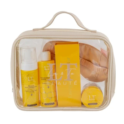 Набор по уходу за лицом для жирной кожи(тоник 1213,крем 1237,пенка 1275,маскадля сна,массажер желт. уп,сумка-органайзер)