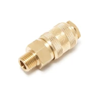 Быстроразъем пневматический с клапаном с наружной резьбой 1/2''(латунь)