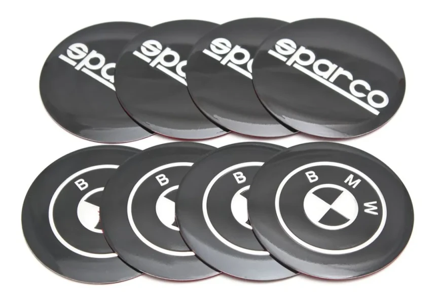 Наклейка на колпак 9см (BMW) (к-т 4шт)