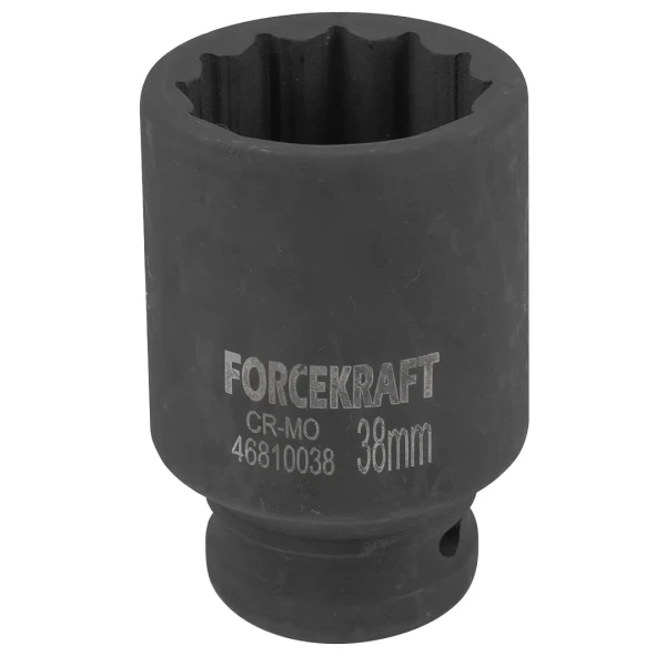 Головка ударная глубокая 38мм (12гр.), 3/4''