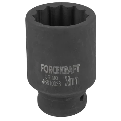 Головка ударная глубокая 38мм (12гр.), 3/4''