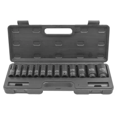 Набор головок ударных глубоких,13пр.,1/2''(10, 12-15, 17, 19, 21, 22, 24,27, 30, 32мм),в кейсе