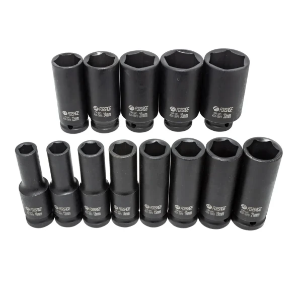 Набор головок ударных глубоких,13пр.,1/2''(10, 12-15, 17, 19, 21, 22, 24,27, 30, 32мм),в кейсе