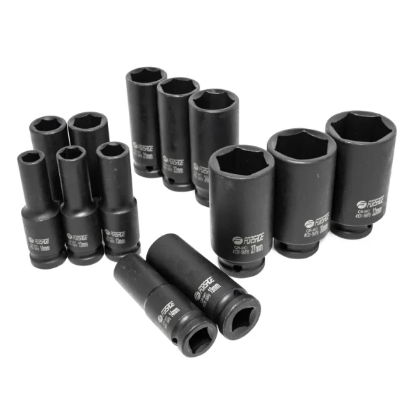 Набор головок ударных глубоких,13пр.,1/2''(10, 12-15, 17, 19, 21, 22, 24,27, 30, 32мм),в кейсе