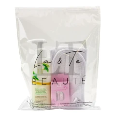 Набор для очищения кожи лица (щетка для лица электромеханическая, гель-пилинг для умывания, повязка белая на липучке, пакет 20*25)