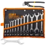 Набор ключей комбинированных и рожковых 12+2пр.