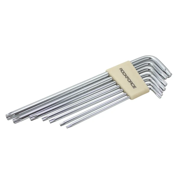 Набор ключей TORX Г-образных экстра длинных 7пр.(Т10,Т15,Т20,Т25,Т27,Т30,Т40) в пластиковом держателе